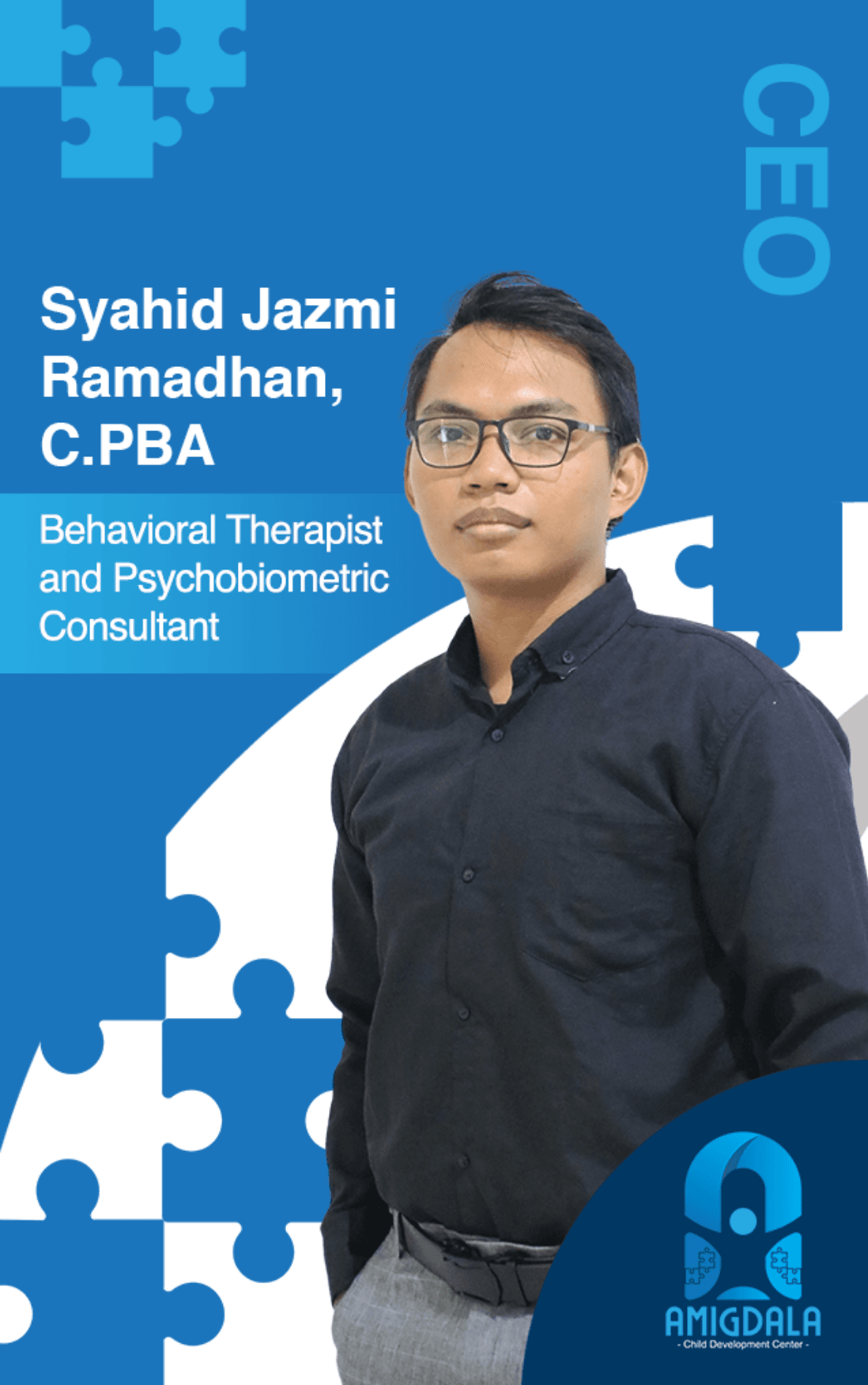 CEO Amigdala Center Syahid Jazmi Ramadhan